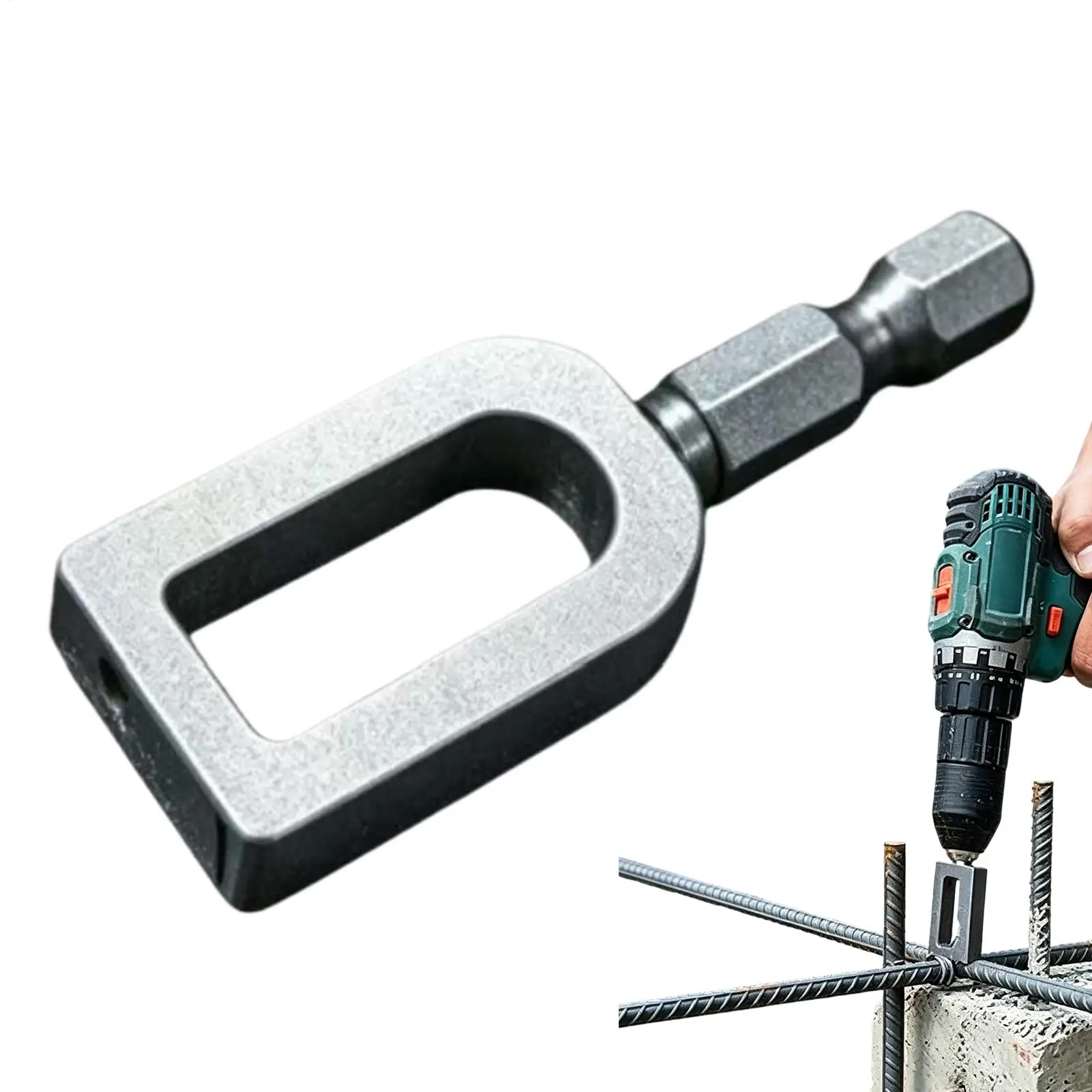 Wire Twisting Tool Heavy Duty Alloy Quick Attachment Electric Drill Wire Twisting Tool for Binding Winding Tying Wiring Fencing