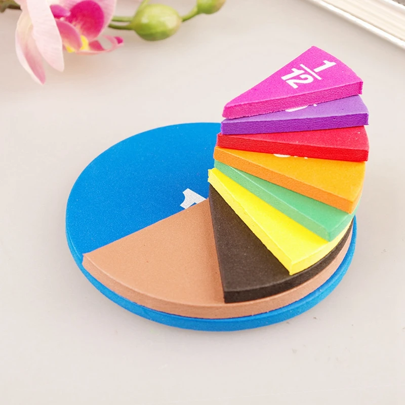 Circular Fractions Counting Kids Early Educational Math Toys Math Operation Learning Teaching Toys