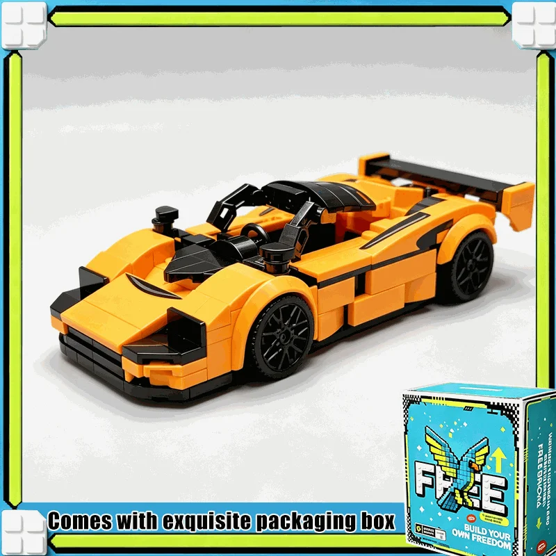 270PCS Classic Endurance Racing Sports Car Custom Building Blocks Kit DIY Assembly Model Toy Gift Educational Collection Display