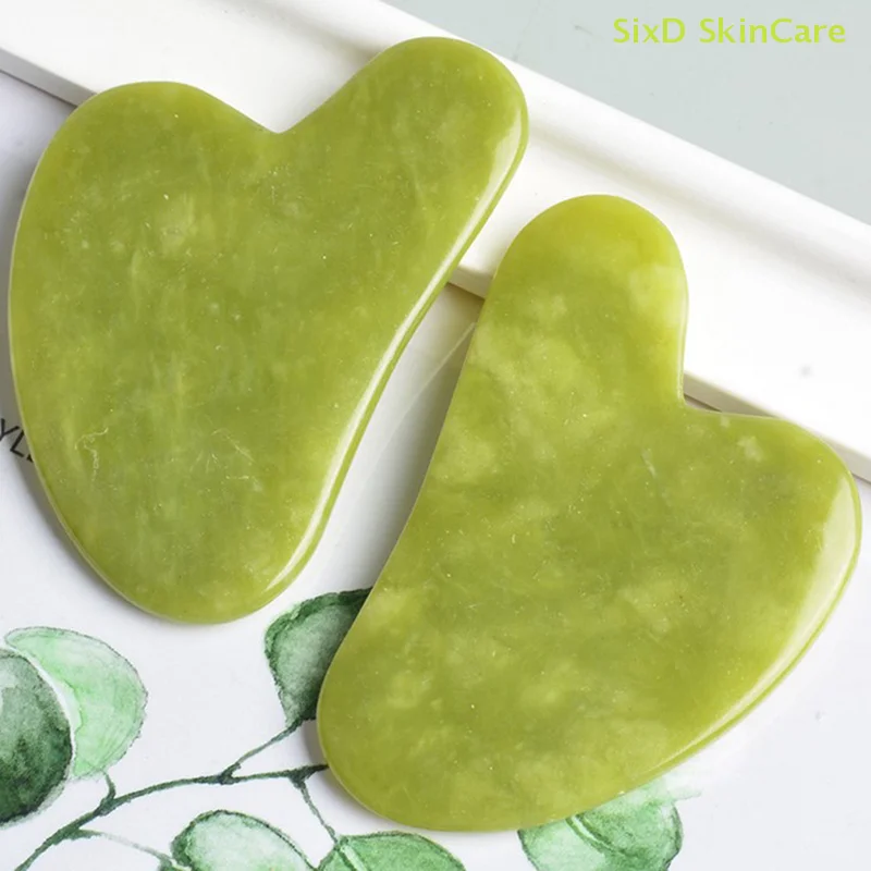 1PC Natuurlijke Guasha Facial Jade Gezicht Lichaamsverzorging SPA Gua Sha Board Massager Tool