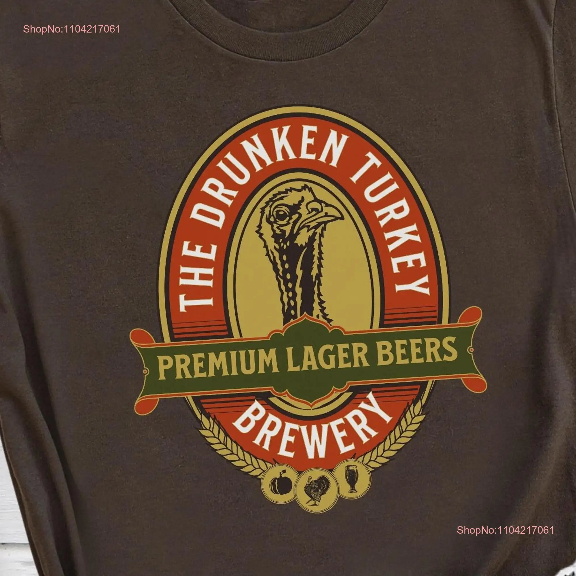 Funny Thanksgiving T Shirt Brewery Turkey Party for Brewer Beer Lover long or short sleeves