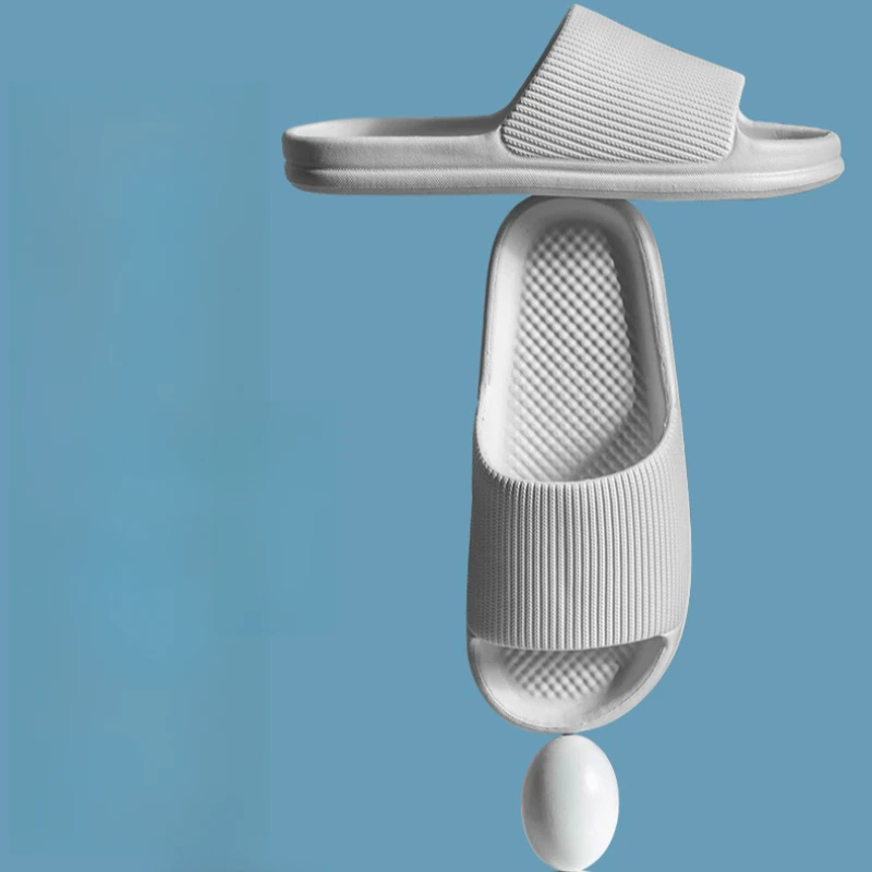 Unisex EVA Thick Sole Flip-Flops-Anti-Slip Bathroom Slippers with Comfortable Wear-Resistant Design for Home Shower & Indoor Use