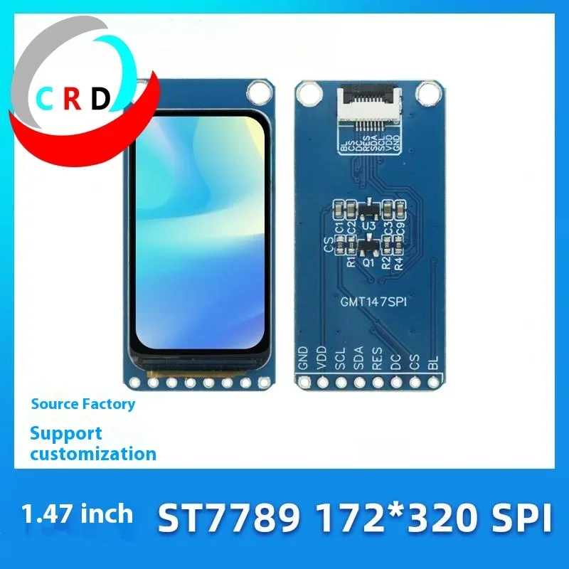 Chanruida 1.47 polegadas TFT LCD 172 × 320 módulo ST7789P3 serial SPI display LCD tela colorida oled arduino display tft