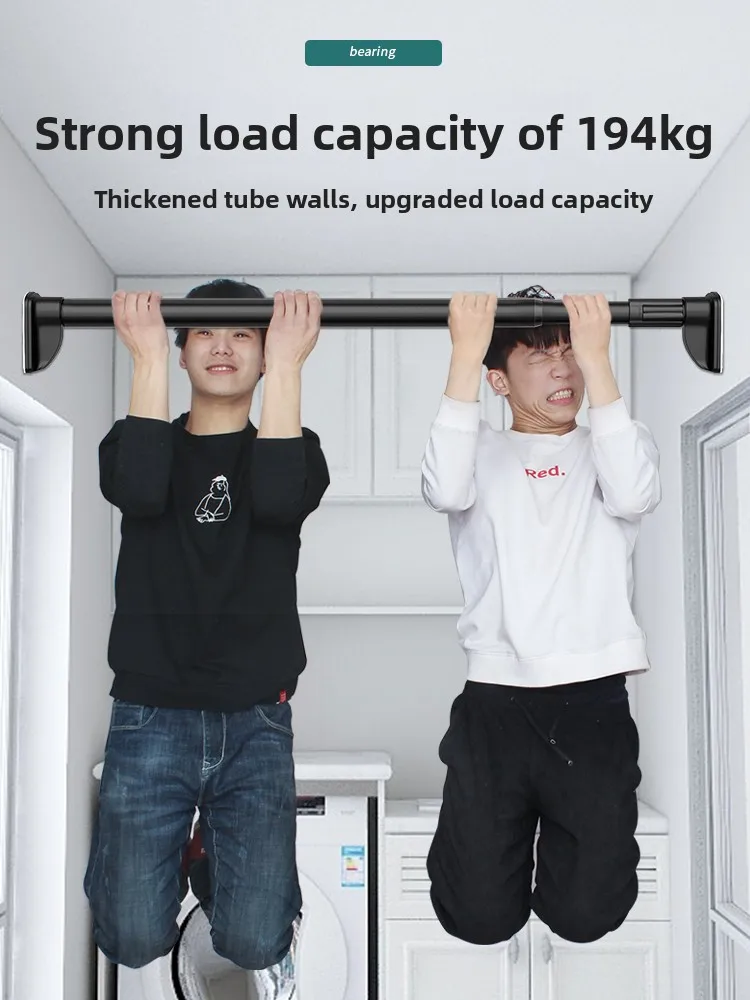 No-Drill Retractable Clothesline Rod Roman Pole Curtain Rod Batoom Installation Balcony Clothes Drng Ra Support Rod