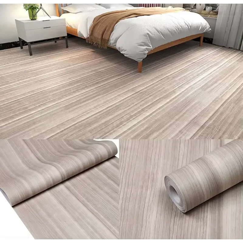 Custom Item, Contact Us Wood Look Flooring Roll 1.22*50m Peel and Stick Contact Paper Floor Tile for Bedroom
