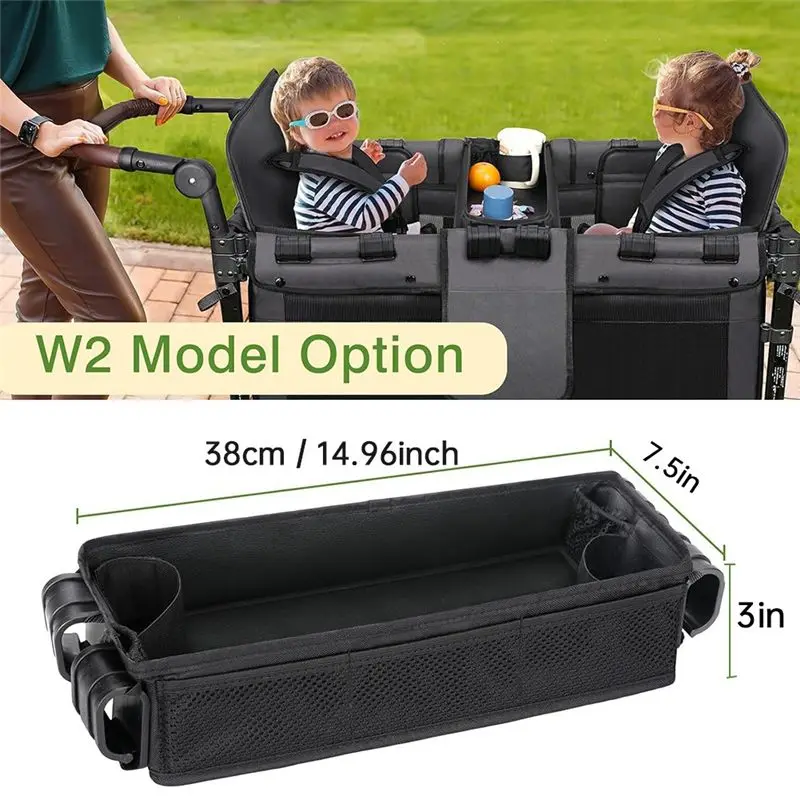 A11E-Stroller Snack Tray Attachment,Universal Stroller Snack Tray For Wonderfold Wagon W2 Accessories - Snack Tray For Kids - view 6