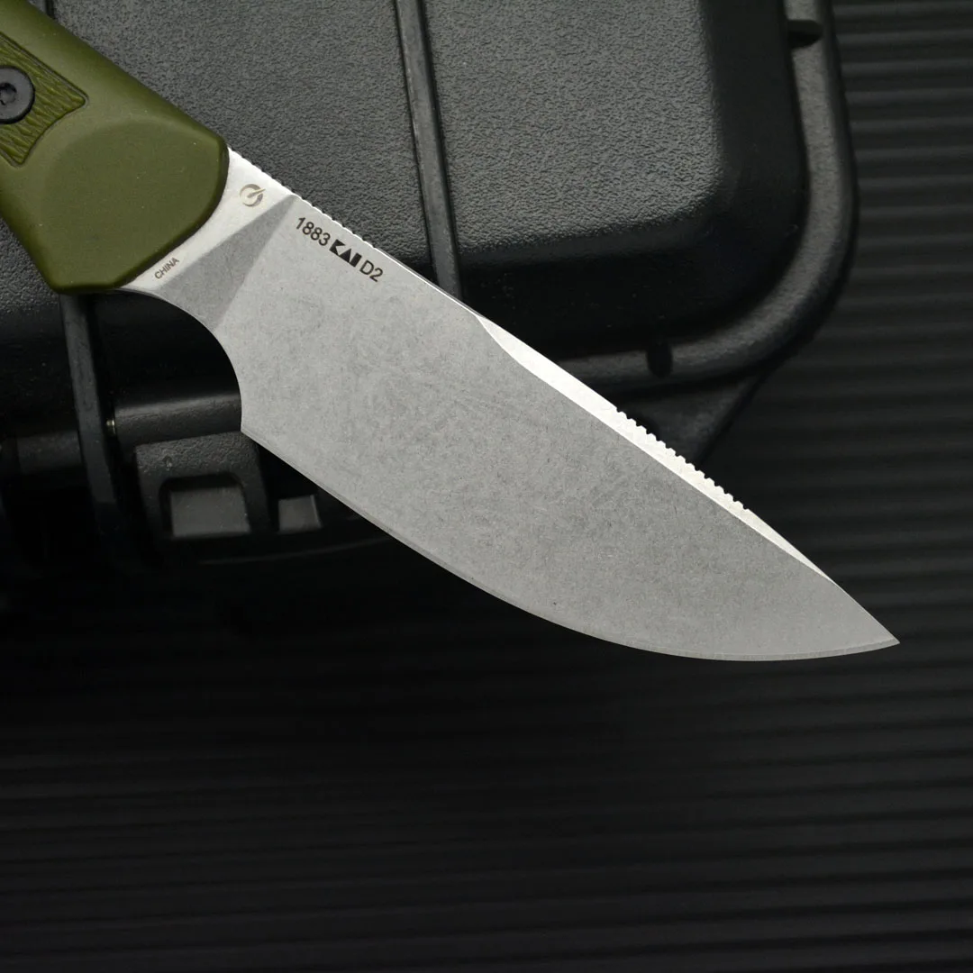 NUOVO 1883 Coltello Balde fisso Lama D2 Manico in fibra di nylon EDC esterno Escursione da campeggio Caccia Strumenti di sopravvivenza