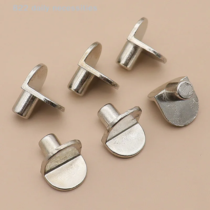 20pcs 5mm L-Shaped Shelf Support Studs Pegs Pins Plugs Cabinet Separator Fixed Wooden Glass Layer Board Furniture Bracket Holder
