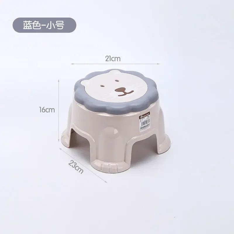 cartoon anti slip stepping on feet Thickened animal children's small stool, plastic household adult stool