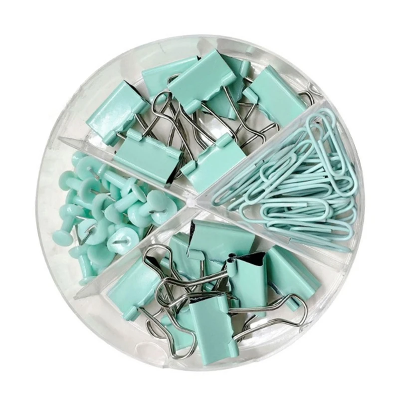 QX2B 62/116 штук офисных переплетных инструментов, в комплект входят зажимы «ласточкин хвост» скрепки для бумаги, канцелярские