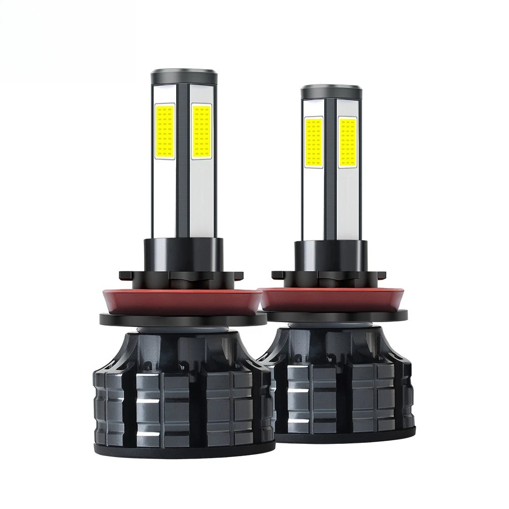 

Super Bright 4-Sided COB LED Car Headlight H4 12V Hi-Lo Beam 360° Light Tools Car Accessories