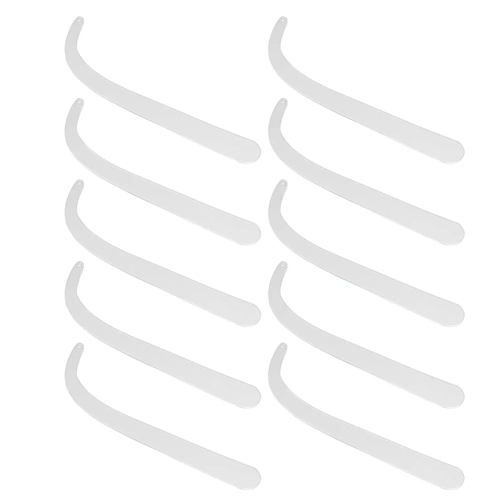 10Pcs Clear Acrylic Ear Stud Display Stick Transparent Earring Try-on Holder Jewelry Store Display Rack Earring Try on Sticks