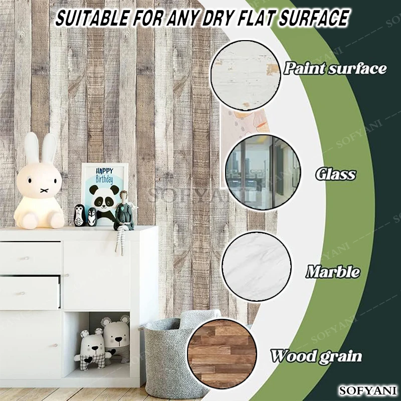 الخشب الطبيعي الرمادي الداكن الخشب ورق الاتصال الرجعية ذاتية اللصق الخشب خلفية تقشير خلفية المنزل DIY بها بنفسك ديكور المطبخ #4