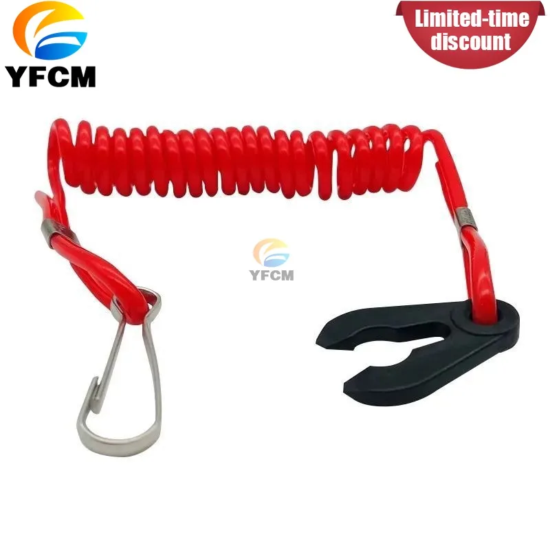 Safety Kill Switch Lanyard for Yamaha Hidea Parsun Hangkai Outboard Engine Boat Motor Emergency Stop Cord