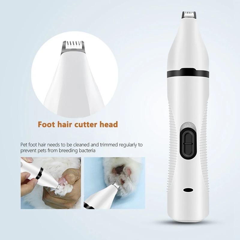 Electric Pet Nail Grinder Three-In-One Pet Suit Multi-Function Hair Removal Shaving Nail Polish Clipper