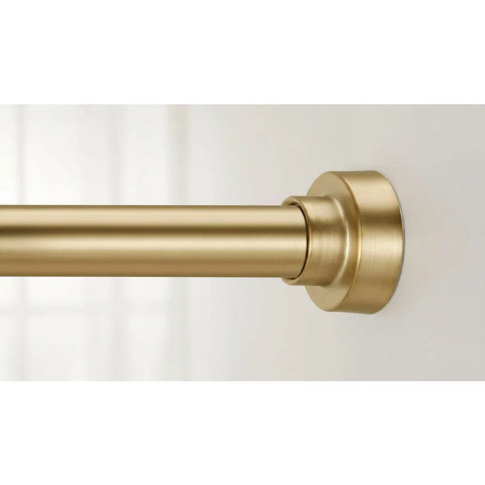 

Adjustable Tension Shower Curtain Rod 34-96 Inches No Drilling Installation Rustproof Stainless Steel for Bathroom Kitchen