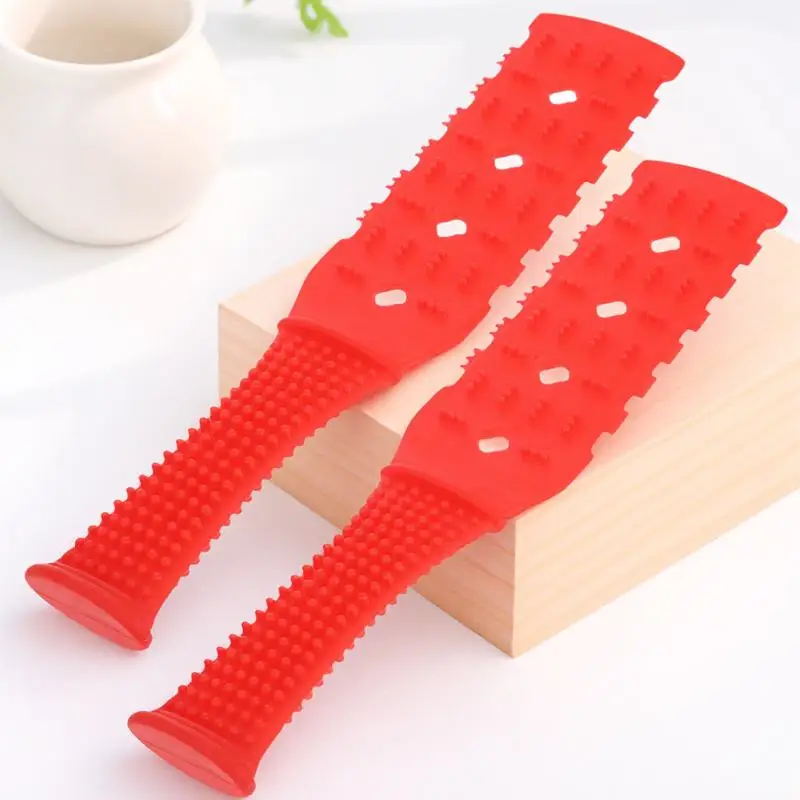 

2pcs Lengthened 4-Hole Jingluo Pa Portable Stick For Back Neck Waist Legs Multi-Function Tapping Massager Tool Home Office Use