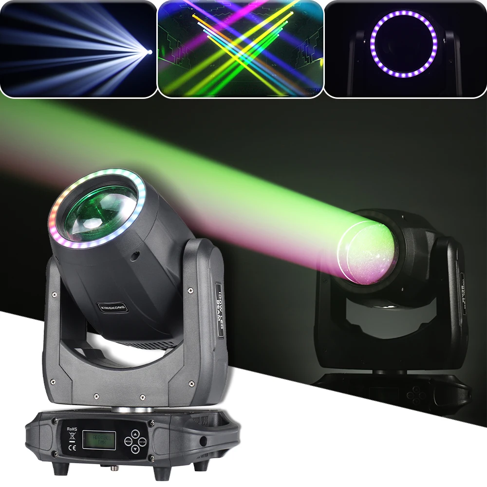 With Aperture 150W LED Moving Head Light Beam Spot 18 Rotating Prisms Dj Dmx Stage Light Effect Light Disco Dj Bar Wedding Club