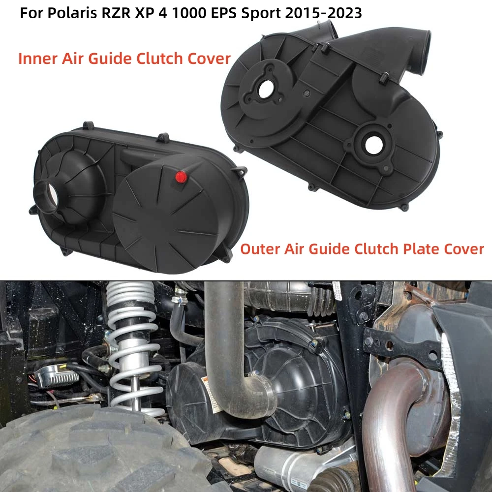 UTV Accessories Inner and Outer Clutch Cover Back Plate Shell Fits For Polaris General 1000 RZR XP /4 1000 EPS Sport  2015-2023