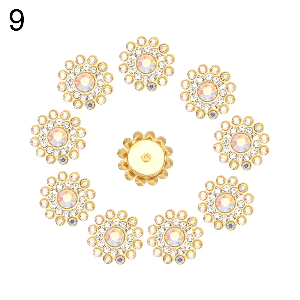 10PCS Snowflake Buttons for Needlework