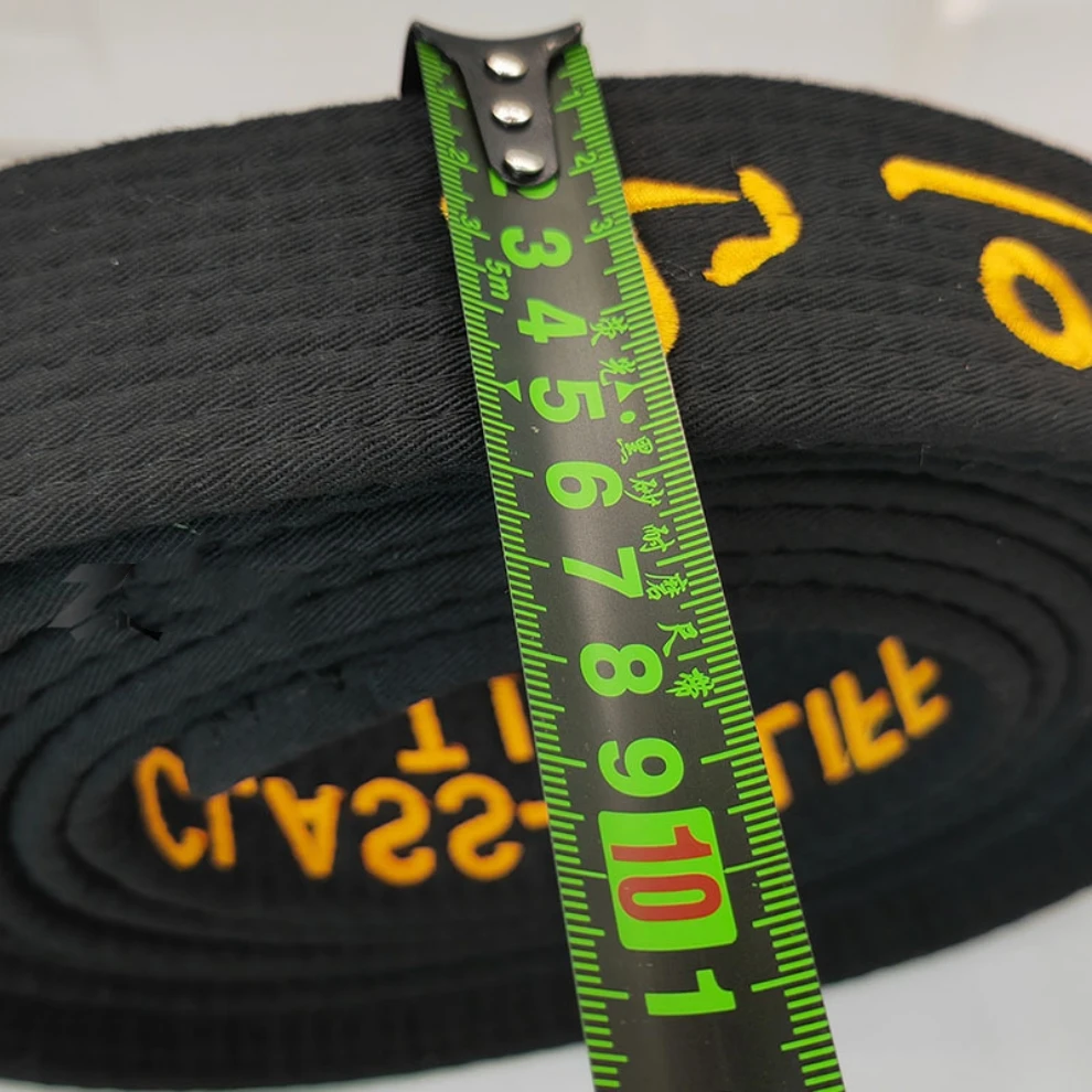 폭 5cm 태권도 검은색 벨트, 댄스 코튼으로 두껍게  - Embroidery Name 리뷰 및 가격