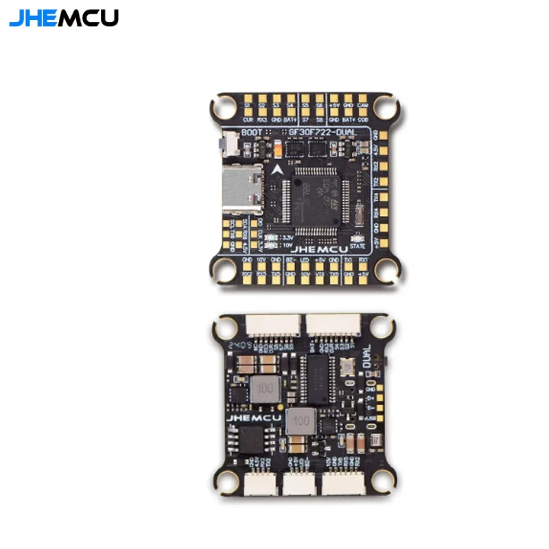 JHEMCU-Contrôleur de vol F722 pour touristes, pile F7, RuiBet, 60A, ESC, 3-6S, 30.5x30.5mm, RC, FPV, FreKouDrone