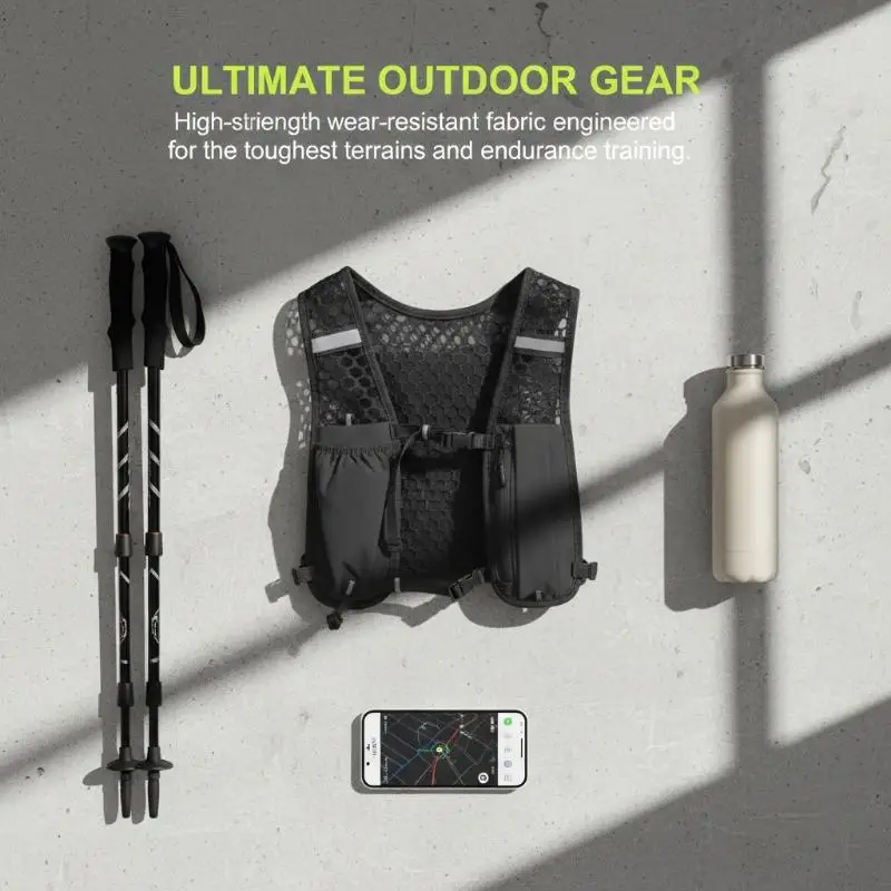 

Factory Sales Running Hydration Vest Backpack For Hiking Cycling Marathon Lightweight Water Chest Pack With Phone Storage Pocket