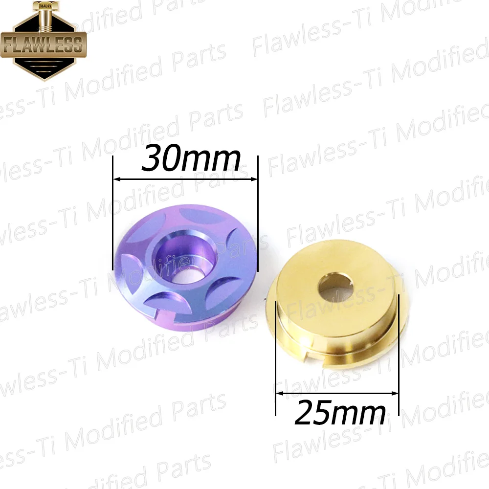 Imagem -02 - Titanium Footrest Plug od 30 mm Flawlestar-gr5