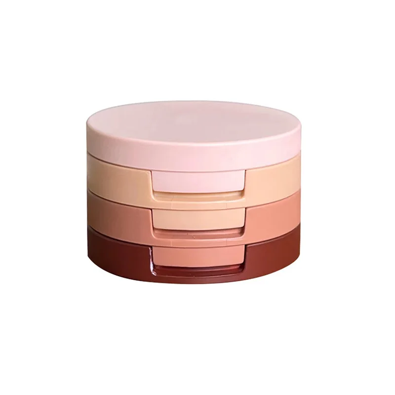 Paleta de maquiagem perolada fosca, 3 em 1, blush de sombra, marca-texto, contorno, 3 camadas, tudo em 1, pele iluminada