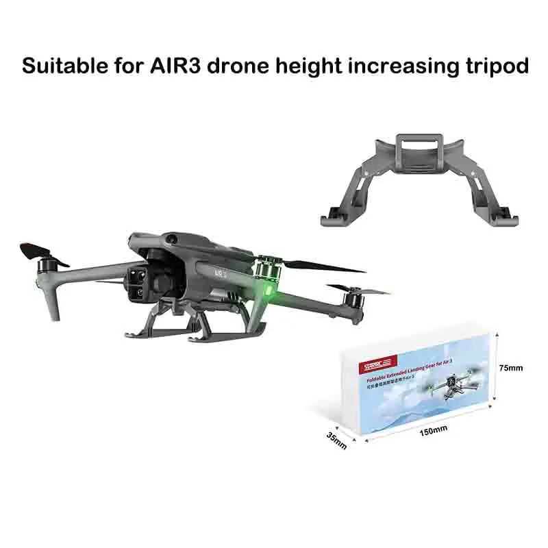 Train d'atterrissage surélevé pour DJI Air 3, trépied d'entraînement à coussin de chute de Protection pour accessoires de Drone DJI Air 3