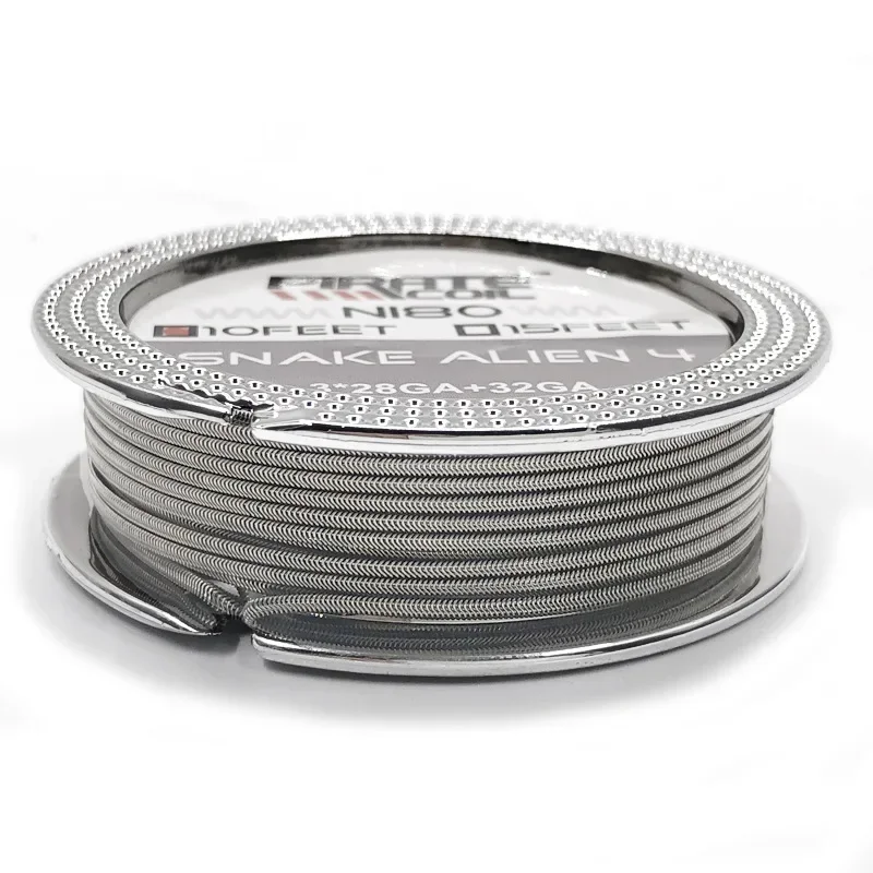 Orijinal Yılan Alien V2 Alien V1 V4 A1 NI80 SS316 10 Feet 26GA 28GA 32GA DIY ZEUS X Bobin Isıtma Tel Aracı