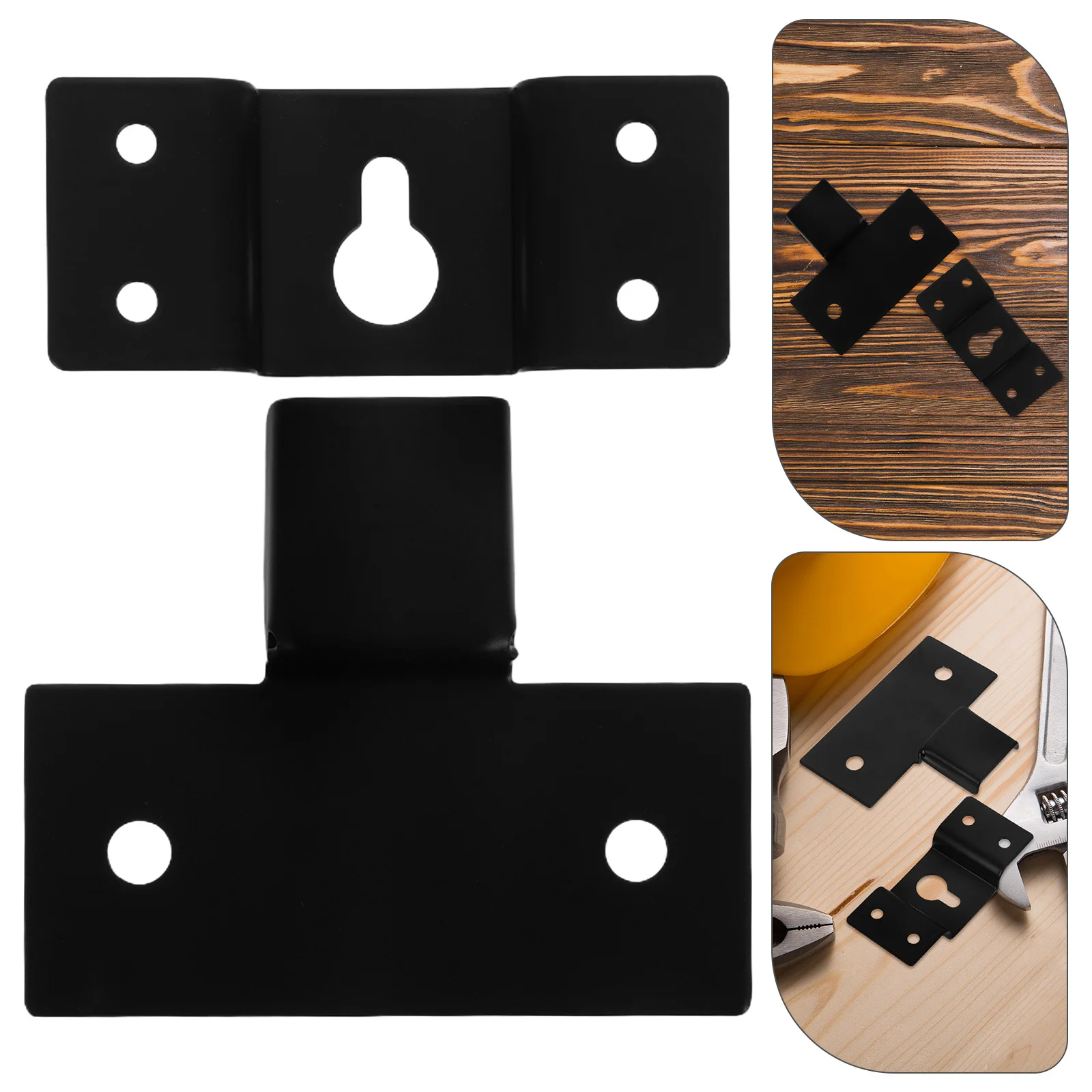 

1Set Audio Hook Mount for Surround Sound Speaker Wall Bracket Iron Hanger Plate Bookshelf Speaker Support Hardware Hanging