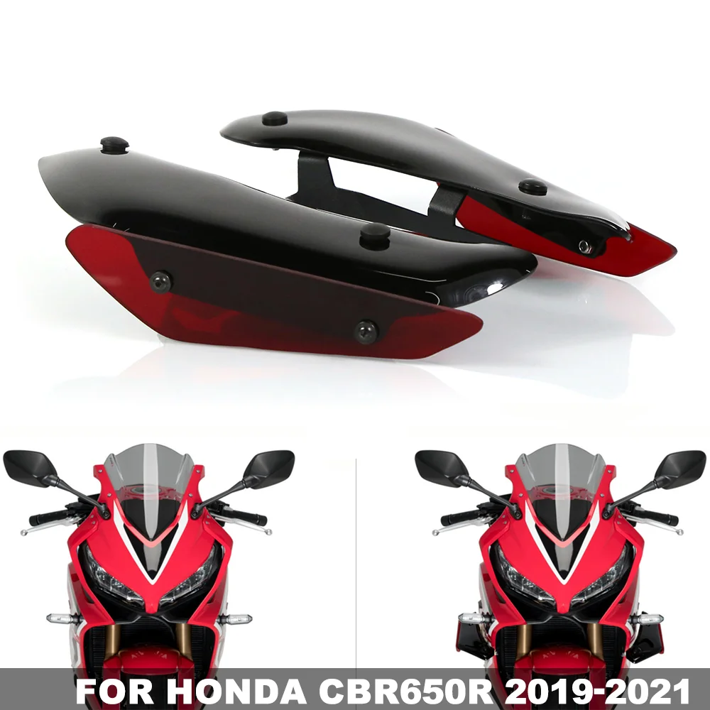 لهوندا CBR650R CBR 650R 2019 2020 2021 دراجة نارية الجبهة الثابتة الرياح منحرف الهوائية downforce المفسد الجناح الهدايا المجمعة