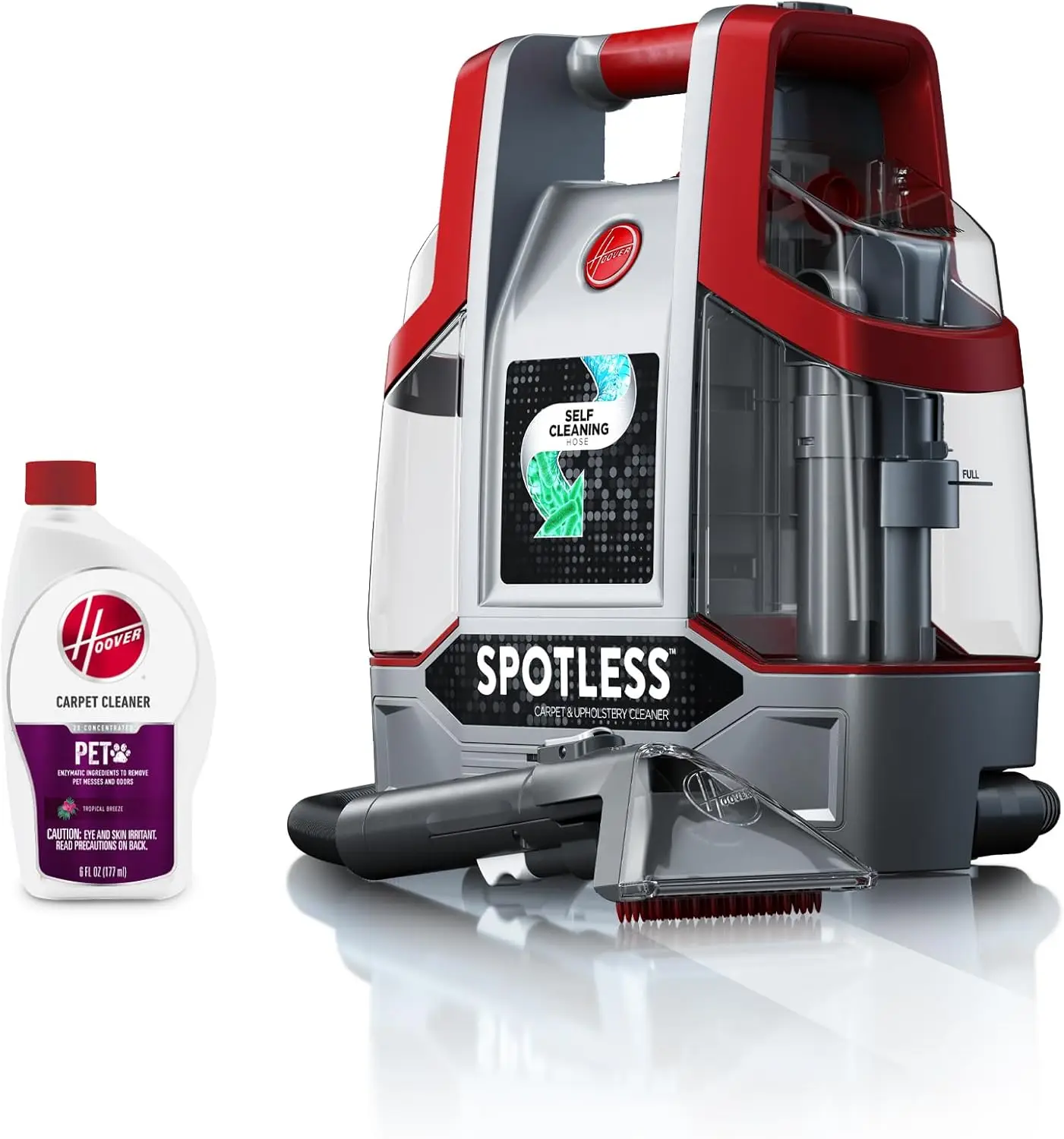 

Spotless Portable Carpet + Upholstery Spot Cleaner Machine, Lightweight Shampooer Machine, Pet Stain Remover, Car and Auto