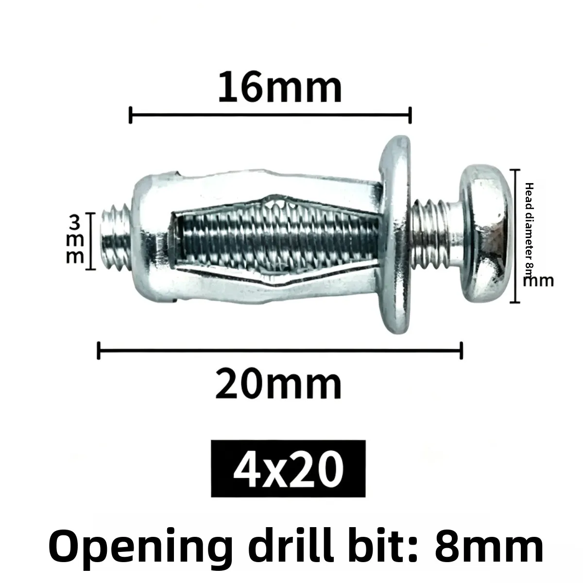 Petal Nuts, Expansion Screw Jack Nut, Carbon Steel Rustproof Corrosion-Resistant Petal Shape Rivet Nuts Fasteners M4 M5 M6 M8