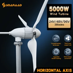 Polish Warehouse Delivers a Brand New Upgraded And More Powerful 5KW 6KW Horizontal Wind Turbine Generator Set With Low Speed An