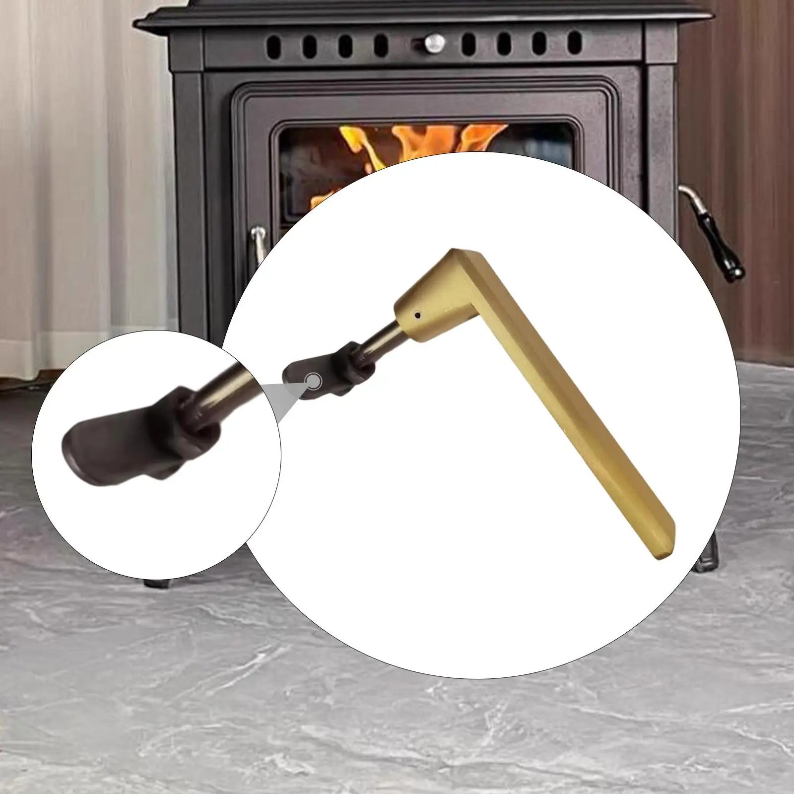 Replacement Fireplace Door Handle 10.5cm Professional Wood Stove Door Handle