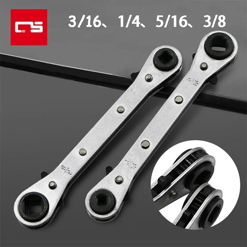 Double-ended Ratchet Wrench Professional Tool For Air Conditioning And Refrigeration CT122 Square Wrenc