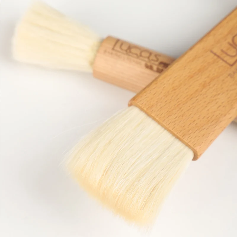 Wool Brush Soft Bristle Brush Baking Tools Beechwood Brush Solid Wood Egg Brush Oil Brush Moon Cake Soufflé Brush  Baking Tools