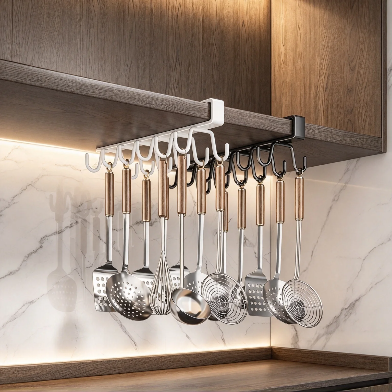 No‑Drill Telescopic Retractable Pull‑Out Garment Hanging Rod Cabinet Mount Closet Wardrobe Storage Organizer