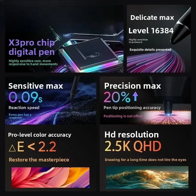 2.5K hand-drawn screen computer painting digital painting handwritten high definition screen