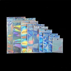 8 Sizes Laser Self-Sealing Plastic Bag Package For Small Business Clear Pouch Jewelry Display Gift Packaging Storage Wholesale