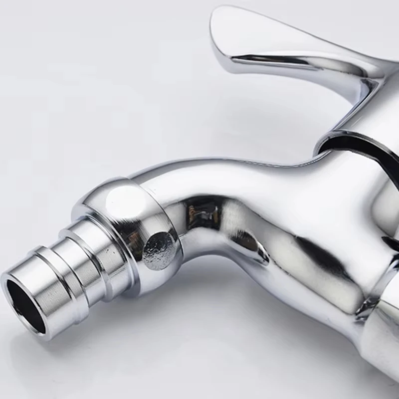 صنبور صنبور جميع صنابير الغسالة النحاسية 4 نقاط صنابير الحائط صنابير الحديقة الخارجية G1 / 2 شخص يفتح الصنبور بسرعة #4