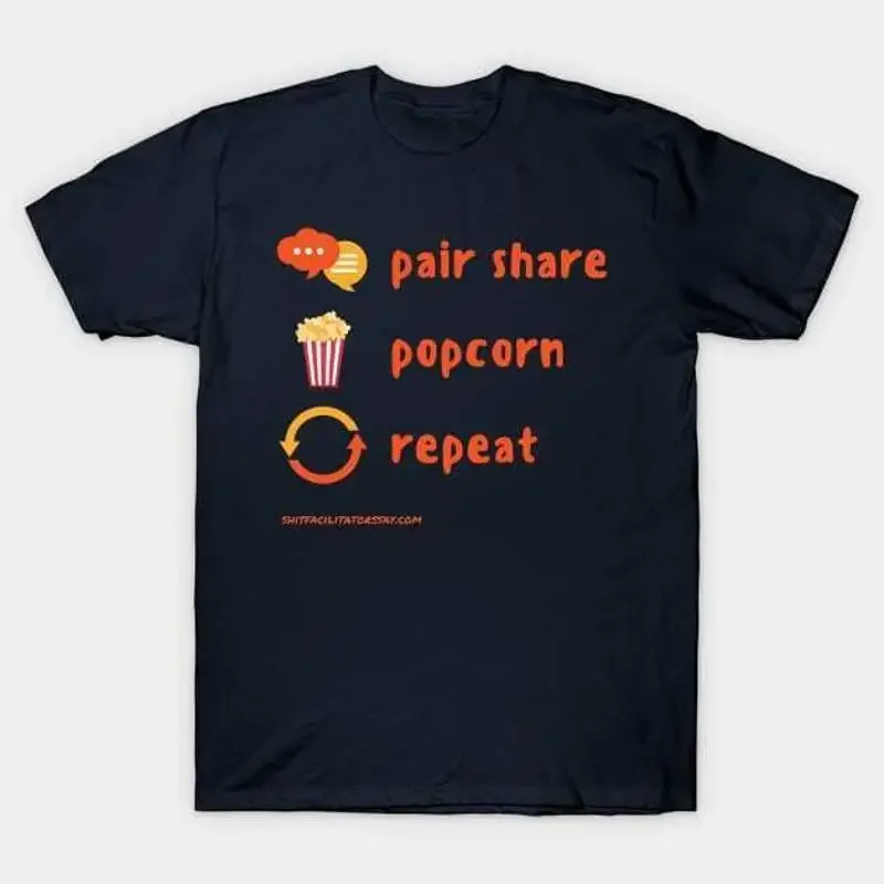 Pair Share Popcorn Repeat T Shirt S 5XL Fast Shipping