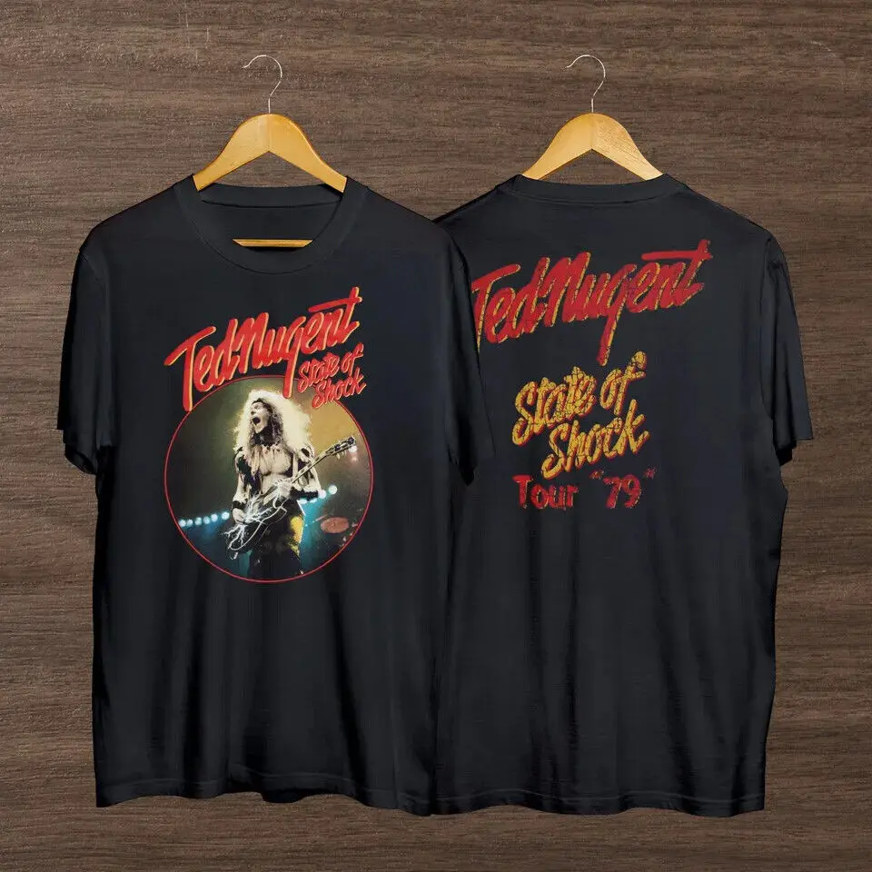 

Ted Nugent State of Shock 79 T-Shirt, Vintage Ted Nugent Classic Shirt