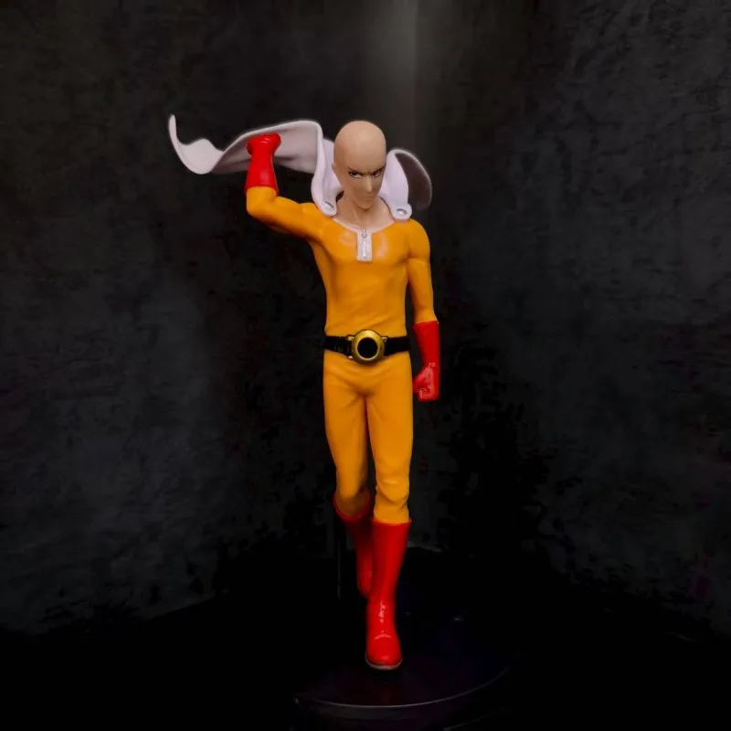 One-Punch Man Saitama Tatsumak, modelo hecho a mano, animación creativa de alta cara, muñeca de dibujos animados, estatua, adornos para coche de escritorio, regalo