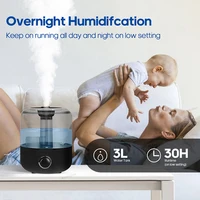 KINSCOTER 3L مرطب الهواء المهنية سعة كبيرة المنزل المرطب مصنع ضباب ناشر رائحة مع مؤقت التحكم عن بعد 5