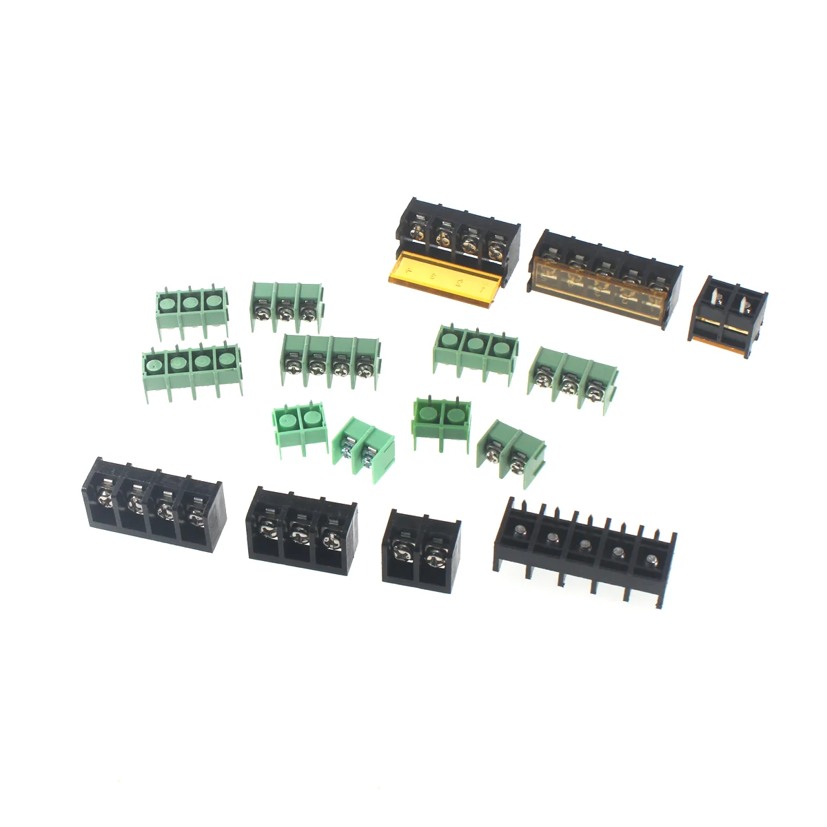 10/5PCS HB9500 8500 7.622P 3P 4P 5P 6P 8P PCB Morsettiera A Vite Connettore HB-9500 300V 30A Coperchio Barriera Terminale 9.5MM Passo