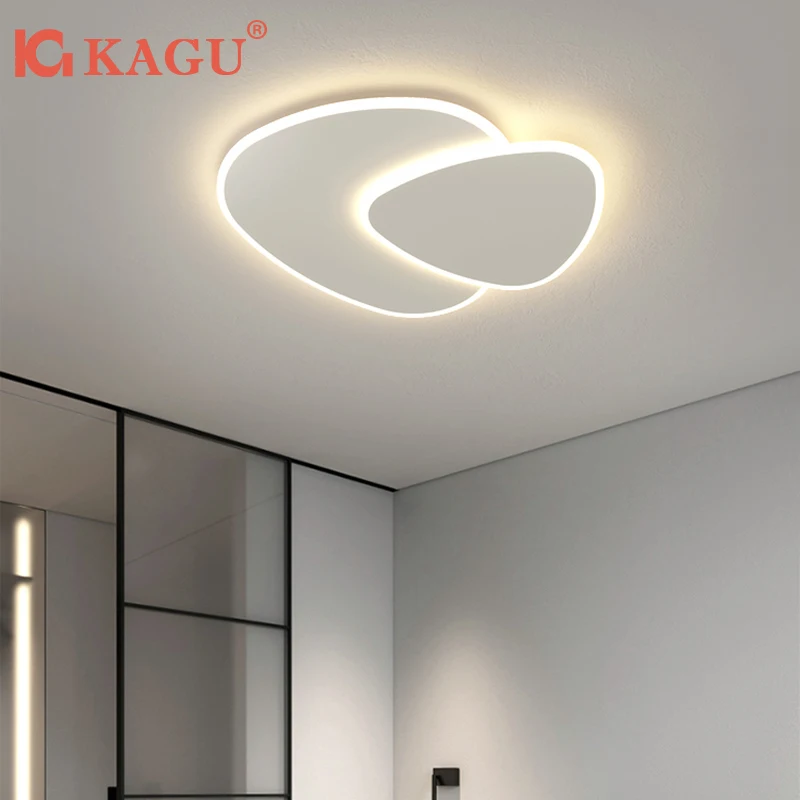 

Потолочные светильники KAGU для гостиной с дистанционным управлением, современные светодиодные светильники для поверхностного монтажа, светодиодные потолочные лампы для столовой, диммируемые.