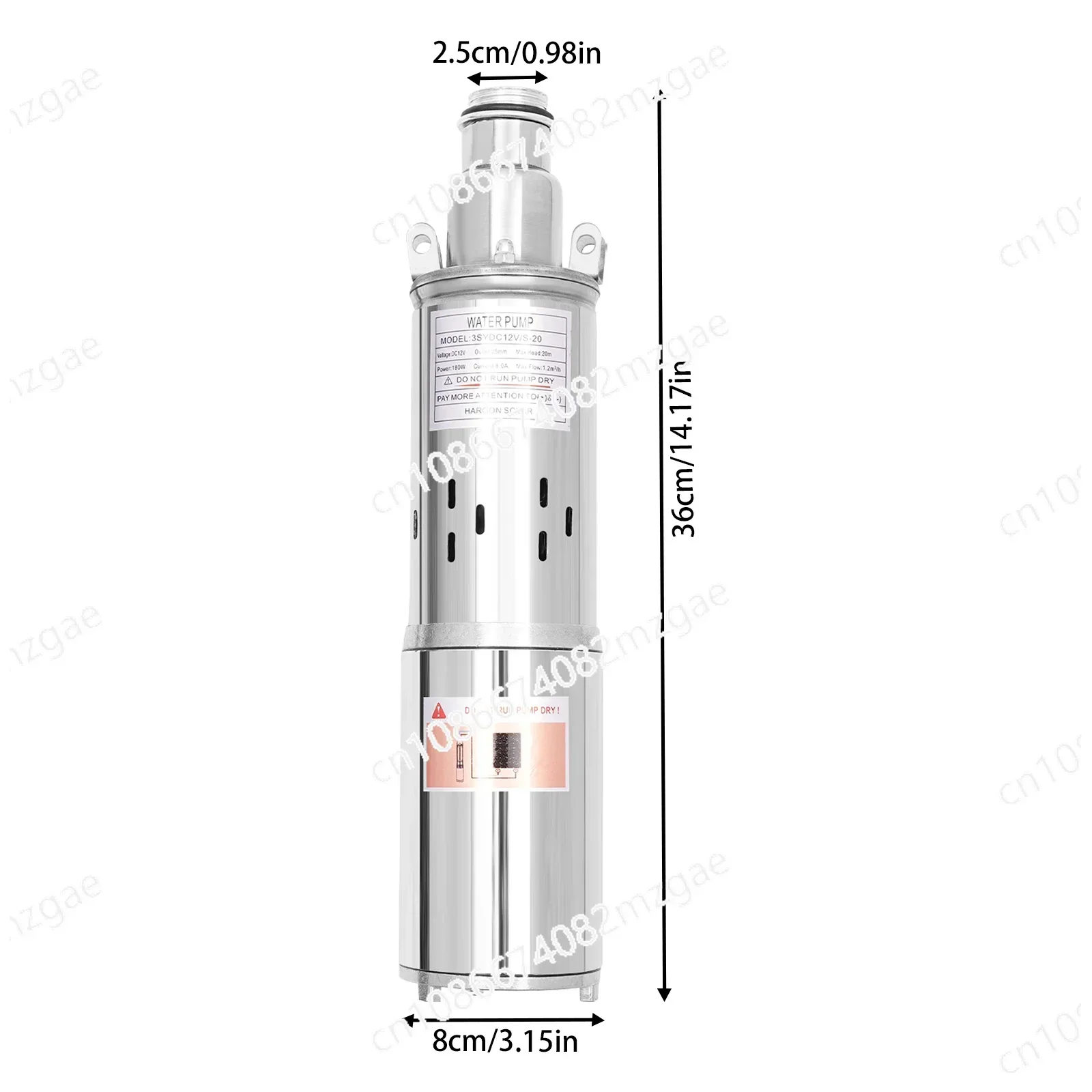 

Погружной водяной насос, энергосберегающий, 12 В, 20 м, максимальный поток, 1,2 м3/ч, насос для глубоких скважин на солнечной энергии